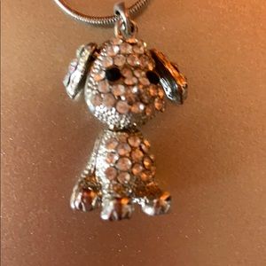 Blinged out Puppy necklace